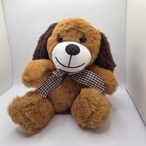 Calplush Dog with Bow-Tie Plush Animal